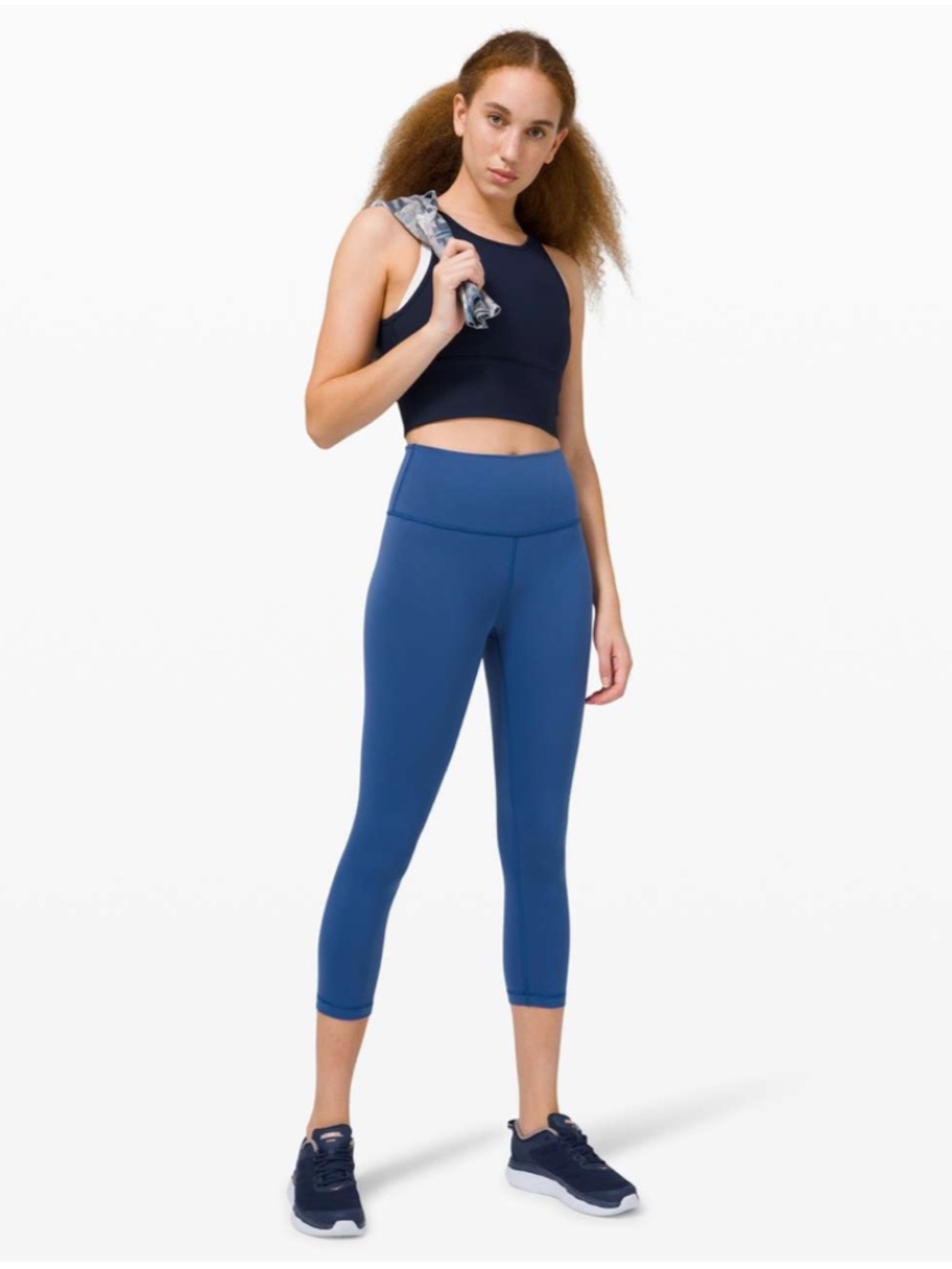 Lululemon Wunder Train High-Rise Crop 21" Regatta Blue